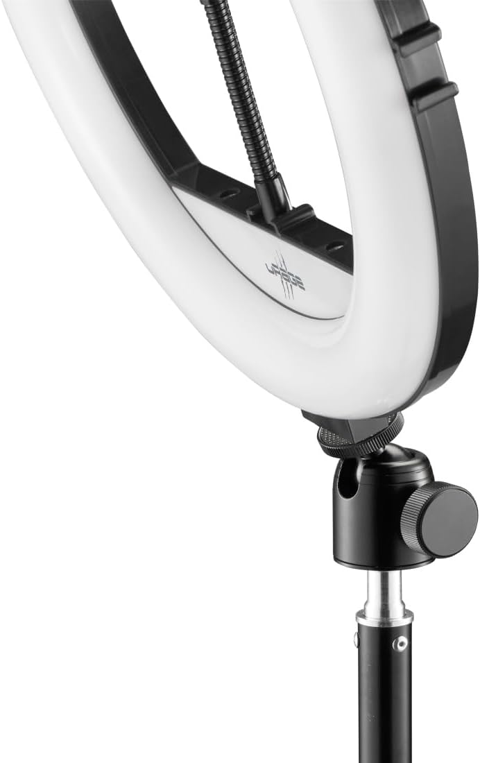 uRage LED-Ringleuchte Streamlight 900" (12“ Ring Light mit Stativ, 160 LEDs, 3 Farbtemperaturen, 10