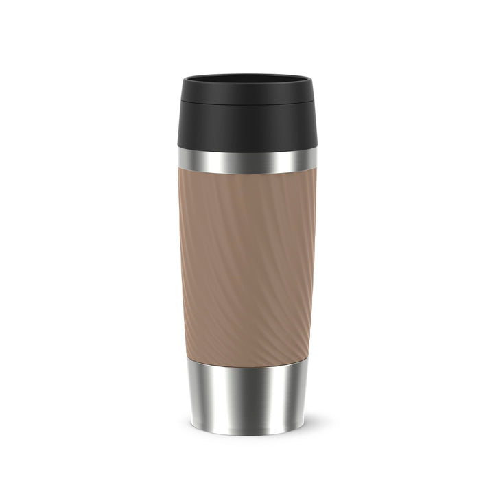 Emsa Travel Mug Classic Twist Isolierbecher 0,36 Liter, Comfort-Schraubverschluss, Quick-Press, ausl