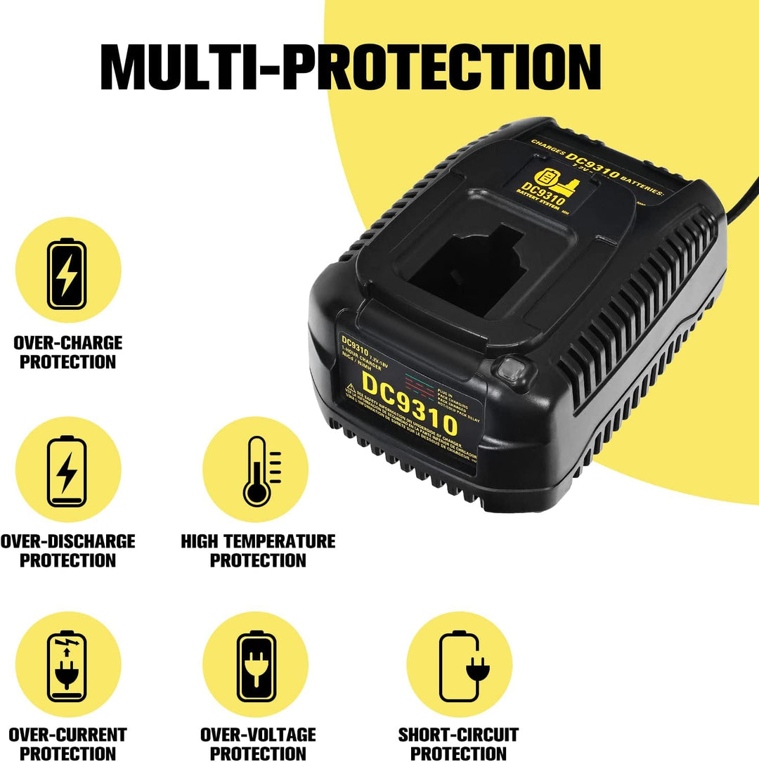 Akku-Schnellladegerät/Akkuladegerät Für Dewalt DC9310 Ladegerät 7.2V-18V NI-CD NI-MH DW9057 DC9071 D
