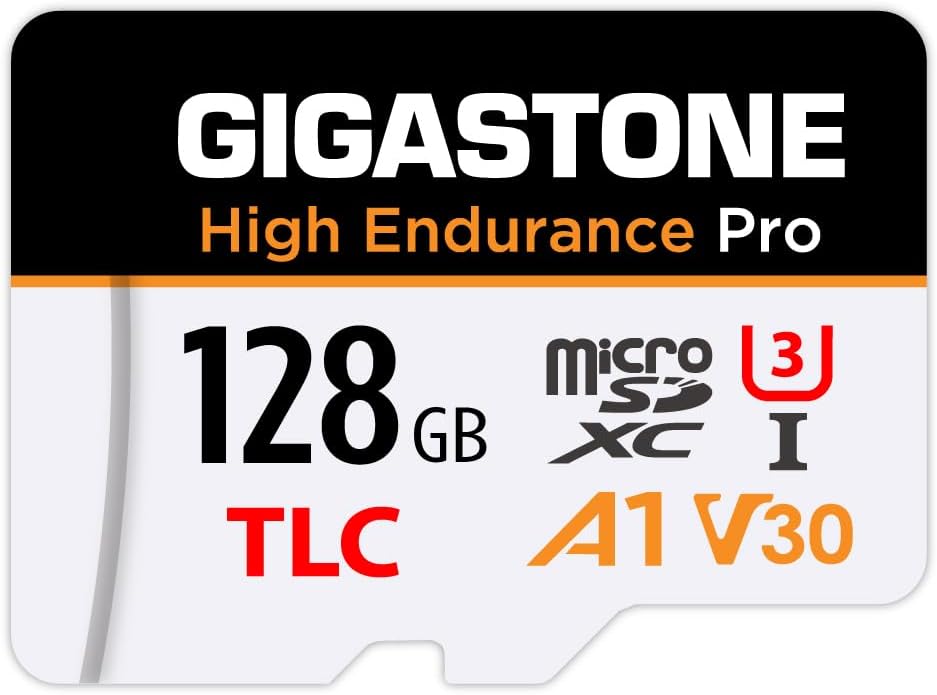 GIGASTONE 128 GB Micro-SD-Karte, hohe Ausdauer Pro Series Geschwindigkeit bis zu 100 MB/s, kompatibe