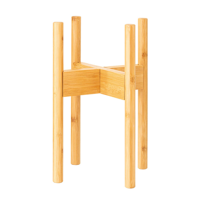 Rubberneck Bambus Pflanzenständer - Verstellbare Blumentopfständer aus Bambusholz für den Innen- und