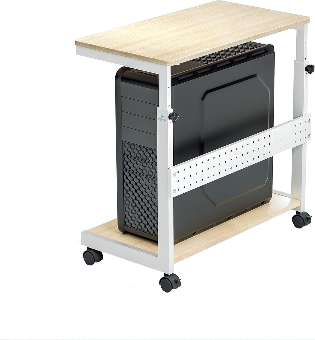 EUREKA ERGONOMIC Höhenverstellbarer Computer Tower Ständer, PC Ständer für PC-Tower, Mobiler PC-Gehä