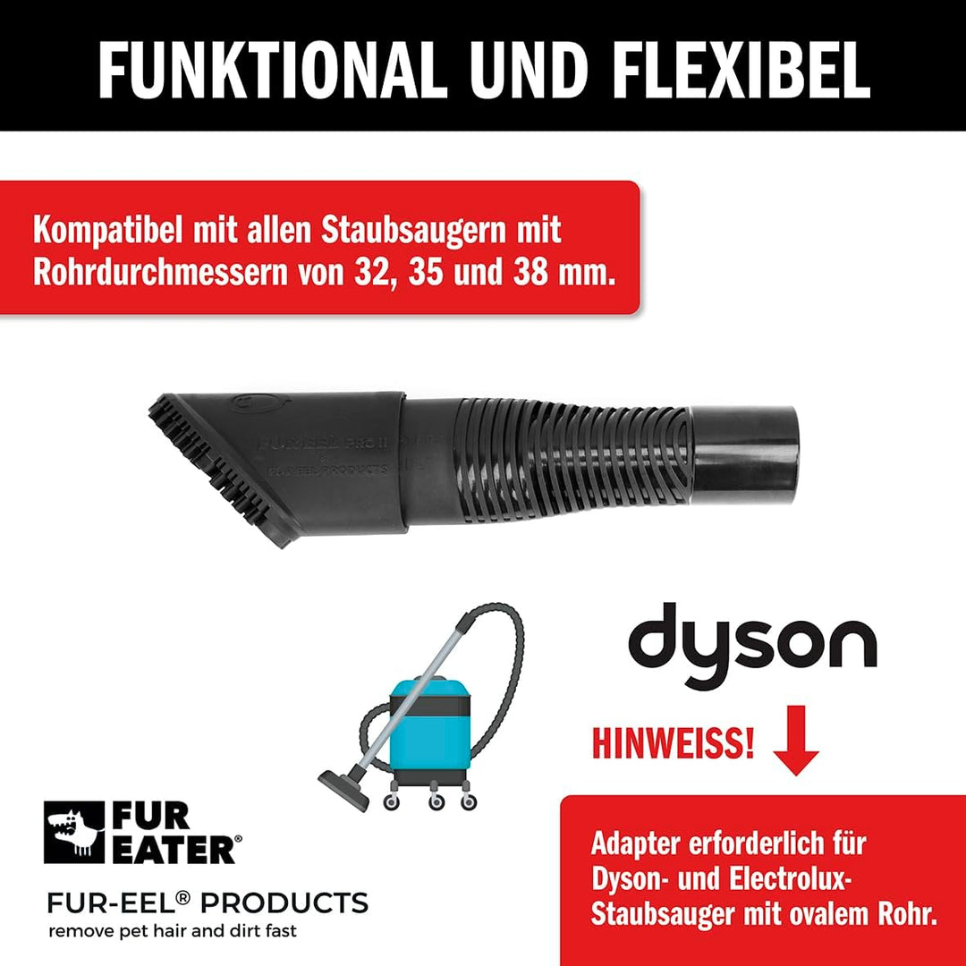 Tierhaarentferner PRO 2.0 Combo | Staubsauger Tierhaar Aufsatz für Auto & Zuhause | Entfernt Hunde-