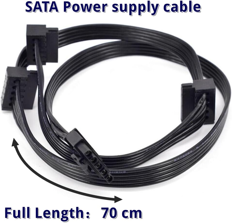 5Pin to 3 SATA-Stromversorgungskabel für Cooler Master VSM750 VSM650 VSM550 SATA Power Supply Cable
