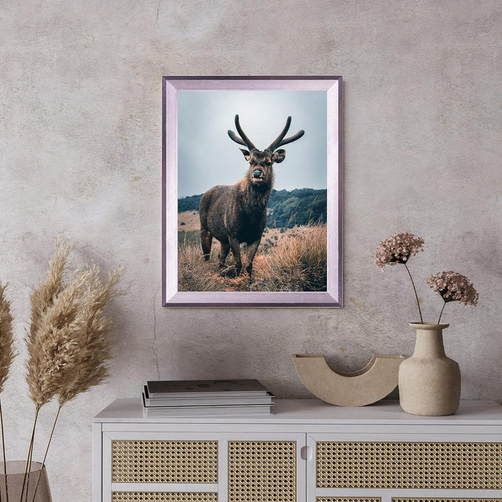 Rahmendesign24 Posterrahmen Rio 59,4x84 (DIN A1) Silber (hochglanz) Fotorahmen, Wechselrahmen, Bilde