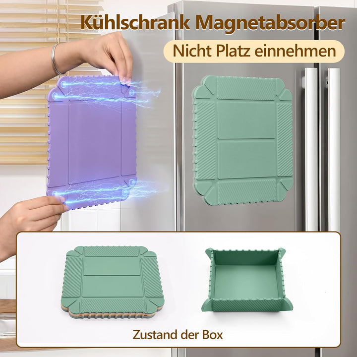 Magnetische Silikon Topfuntersetzer, 3er Set Klappbarer Hitzebeständig Untersetzer (240°C), Magnetis