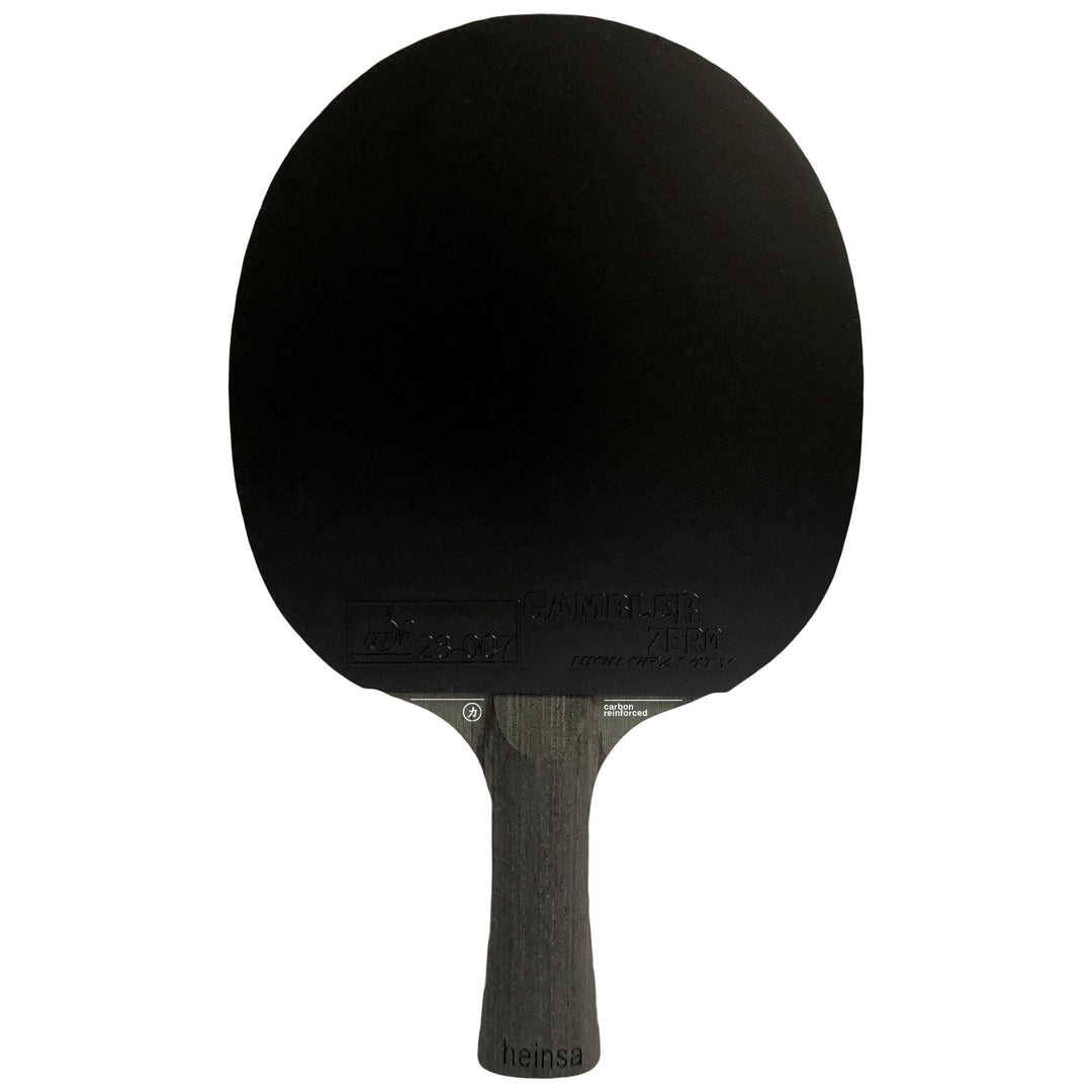 heinsa Carbon Profi Tischtennisschläger ITTF Wettkampf zugelassen Black Edition aus Lichtnussbaum mi