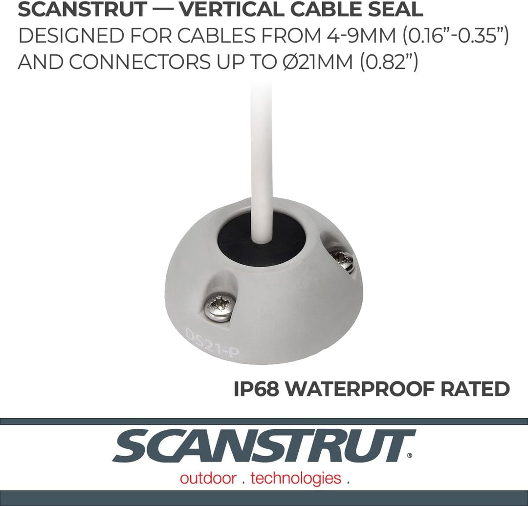 SCANSTRUT SMALL Deck Seal SS Connector - .83" Cable - .35" Connectors up to 21mm/Cables 4-9mm Weiss