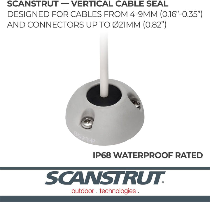 SCANSTRUT SMALL Deck Seal SS Connector - .83" Cable - .35" Connectors up to 21mm/Cables 4-9mm Weiss