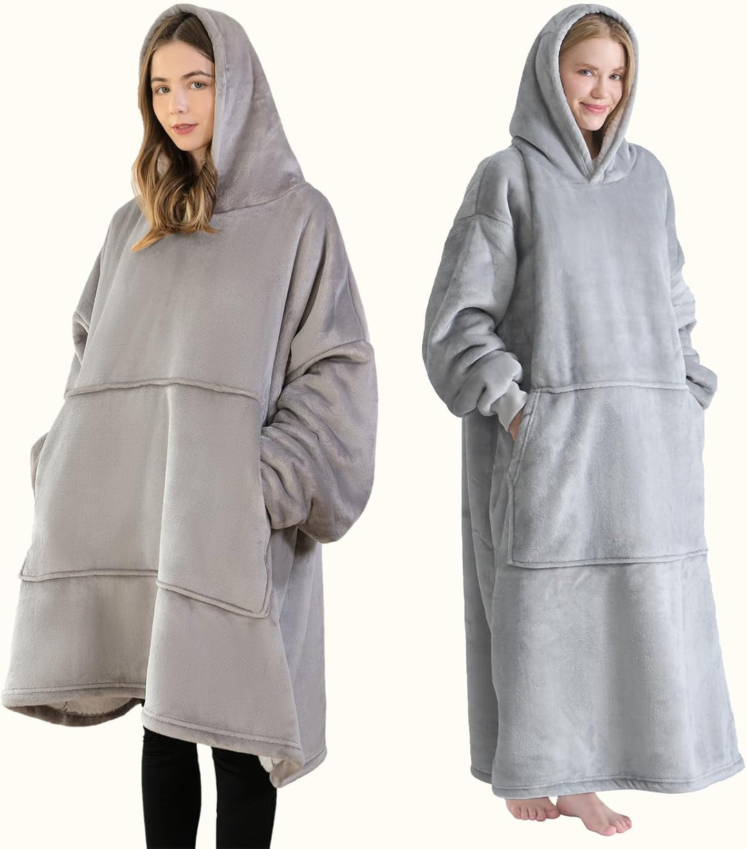 Good Nite Hoodie Decke mit Elastische Hülse Kuschelpullover, Oversize Hoodie Decken Pullover Kuschel