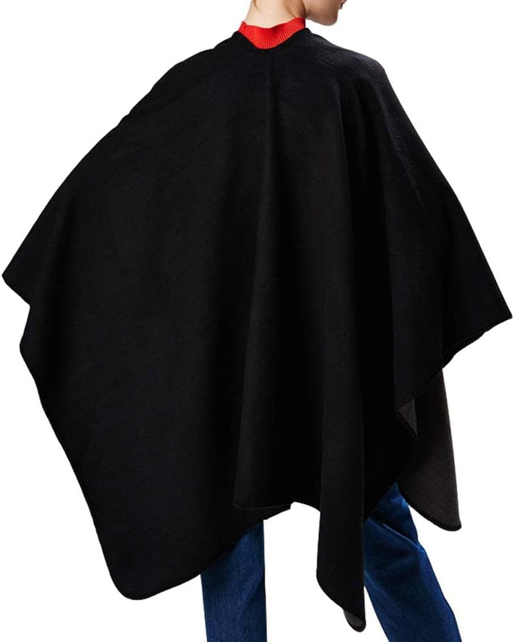 Poncho Damen Winter Strick Cape Cardigan Übergrosse Poncho Schal Elegant Warm Wendeumhang für Herbst