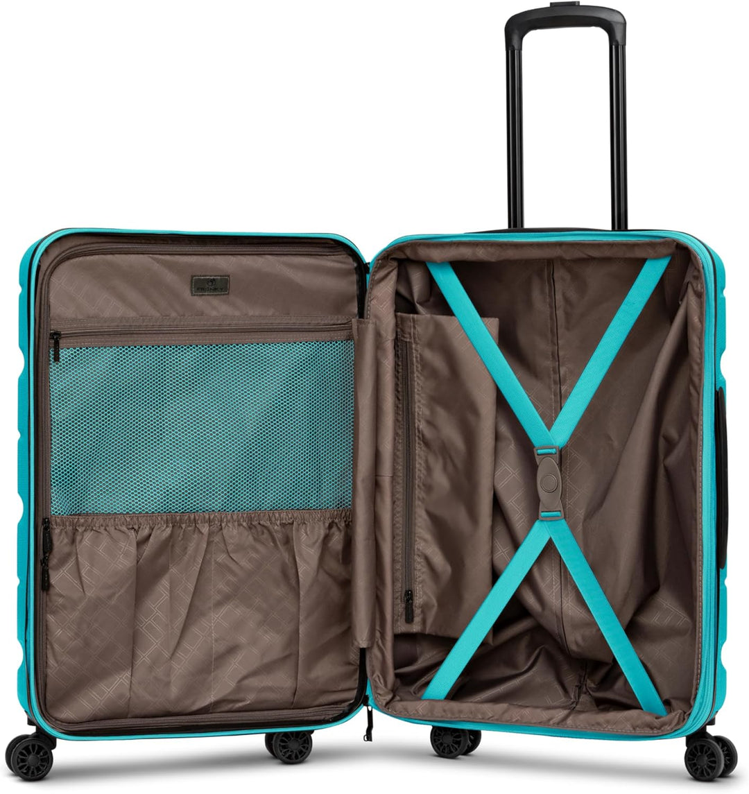 Franky Munich 4.0 Koffer Set | Trolley Hartgepäck - Handgepäck Koffer mit 4 Rollen Einer Dehnfalte,