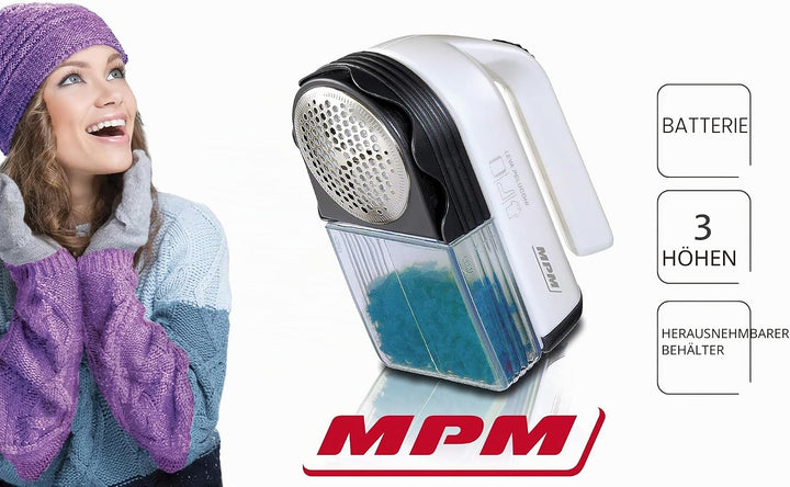MPM - LR-027-86 - Fusselrasierer - Reiniger für Textilien, Kleidung, Polstermöbel, Pullover - für Ba