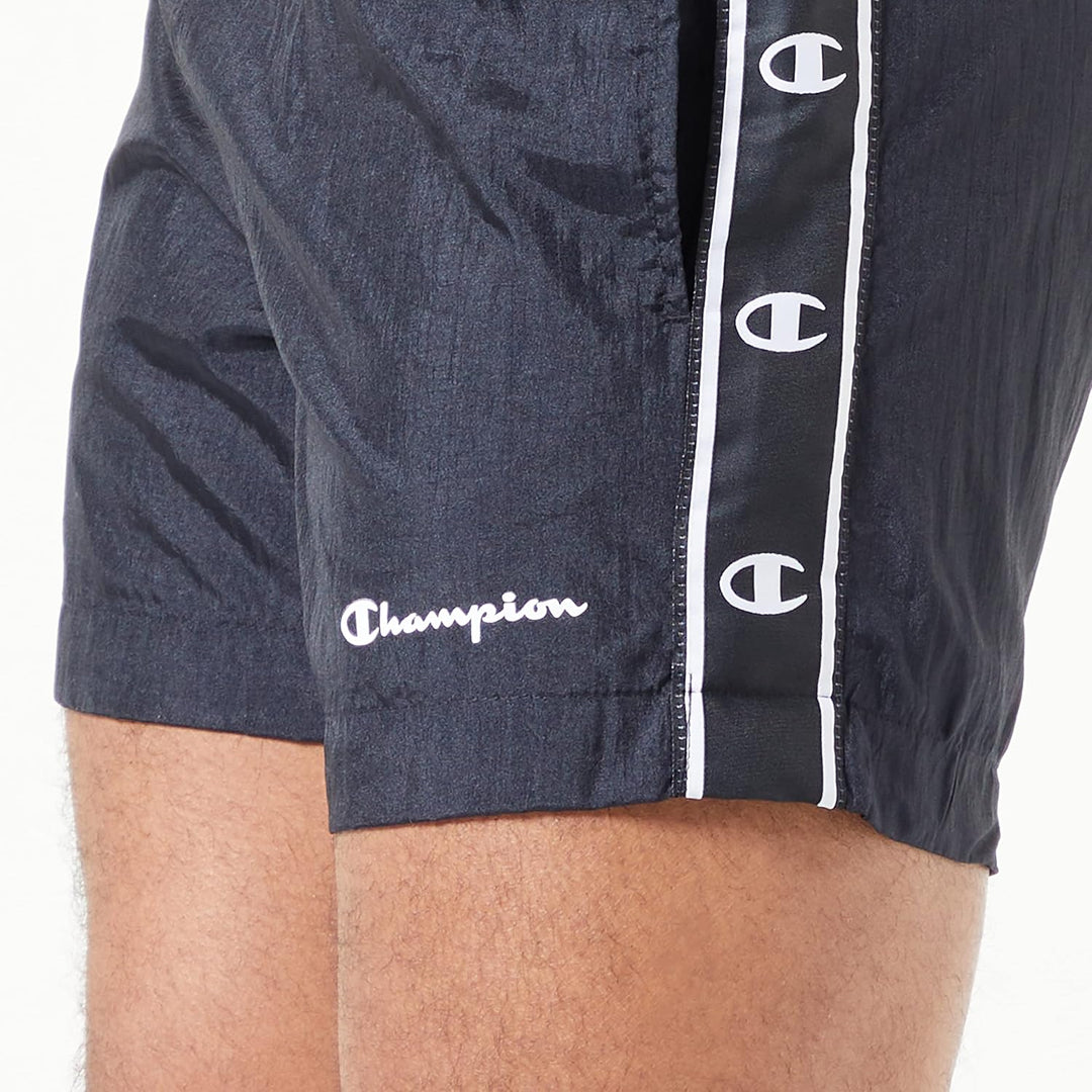 Champion Herren Legacy Beachshorts American Tape Badehose XXL Schwarz, XXL Schwarz