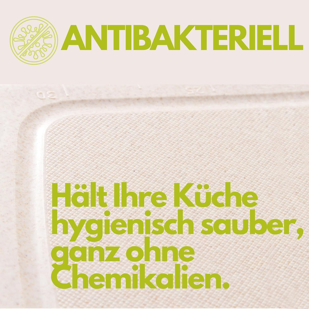 Schneidebrett Spülmaschinenfest aus Weizenstroh - stärker Alternative zu Kunststoff & Holz | ÖKO Ant