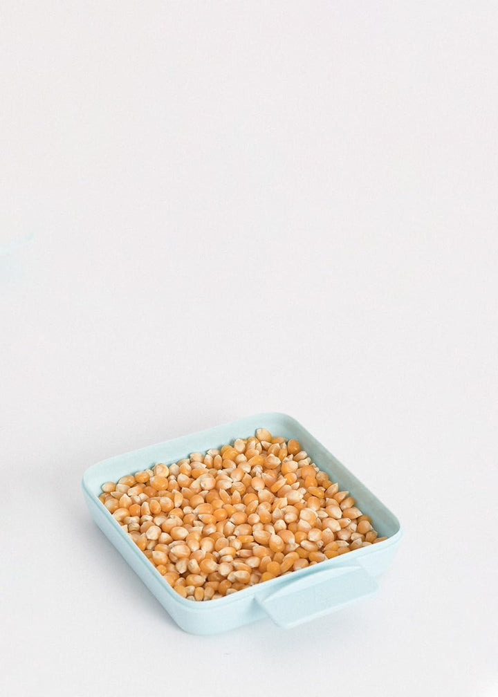 CREATE Popcorn-Maker / Elektrischer Popcorn-Maschine, Blau, matt, ohne Öle oder Fette, leicht zu rei
