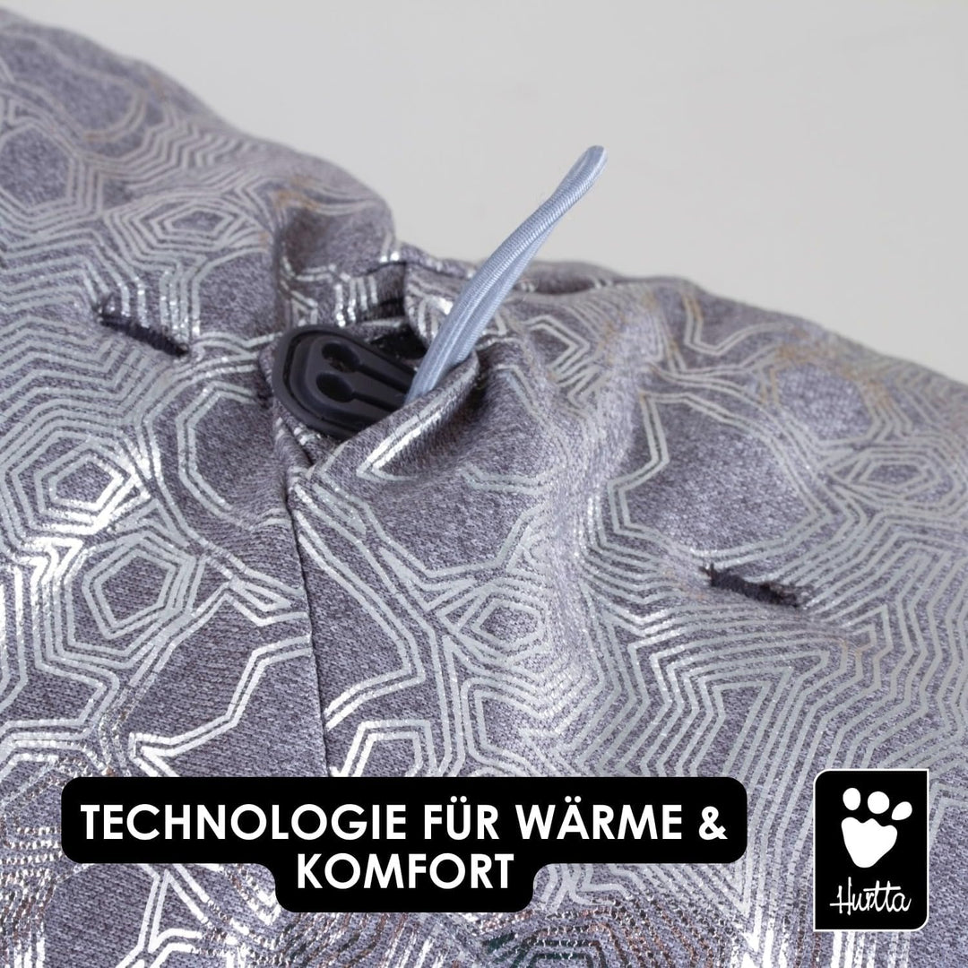 Extreme Overall Winterjacke für Hund (BlackBerry, 25S)