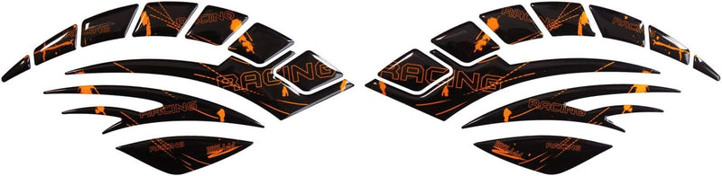 BIKE-label Seitentank Pad Motorrad Aufkleber Racing Neon Orange 800092