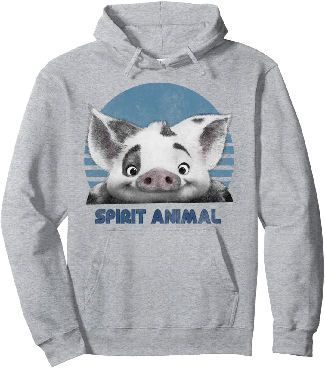 Disney Moana Pua Spirit Animal Portrait Pullover Hoodie