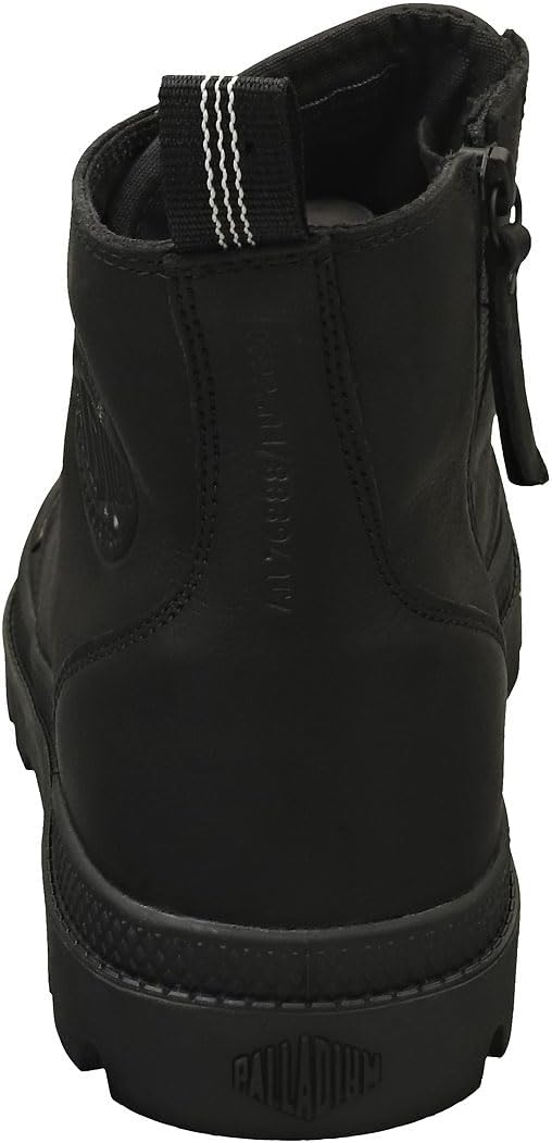 Palladium Unisex Pampa Zip Leather Sneaker Boots 44.5 EU Schwarz, 44.5 EU Schwarz