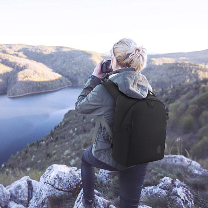 bagsmart Kamerarucksack, DSLR SLR Kameratasche Passend für 13,3-Zoll Laptops, Wasserfeste Fotorucksa