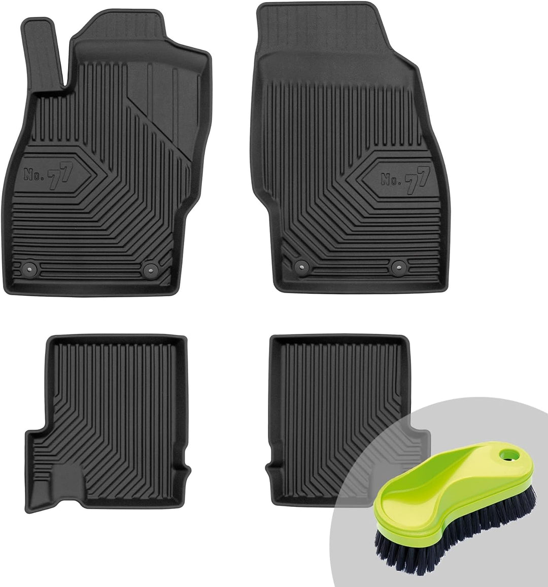 FROGUM No.77 Gummimatten Ganzjahresset von Auto Fussmatten Autofussmatten für Opel Adam 2012-2019 |