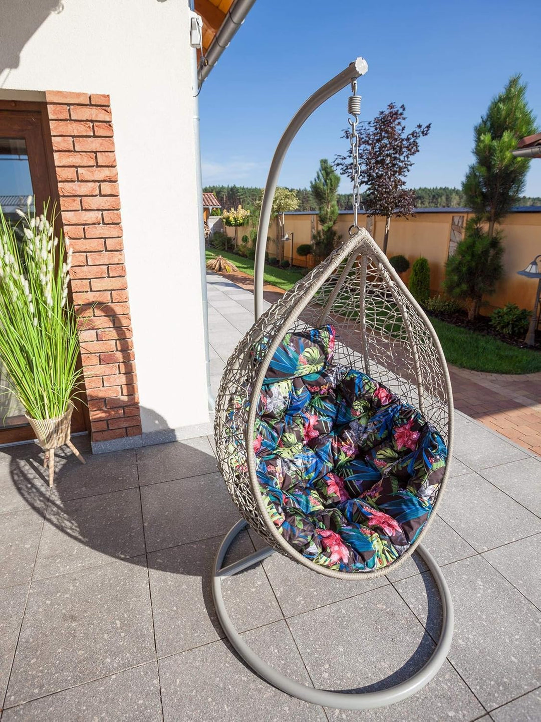 PillowPrim Hängesessel Kissen, Auflage für Polyrattan/Rattan Hängeschaukel, Polster, Hängekorb, Scha