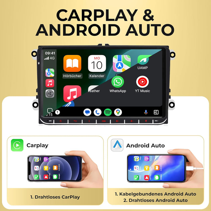 M.I.C. AV9V2 Android 13 Autoradio mit Navigation: Snapdragon 665, 4GB+64GB, 9 Zoll IPS Display, SIM,