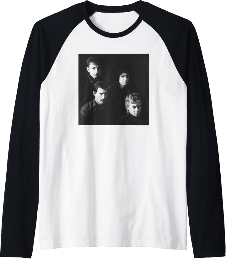 Queen Offizielles Band Promo Schwarz & W Vintage-Foto Raglan