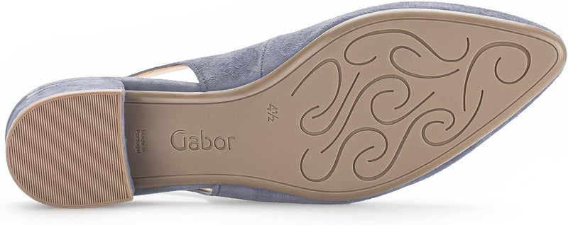 Gabor Damen Slingpumps, Frauen Absatzschuhe 37.5 EU Blau Nautic, 37.5 EU Blau Nautic