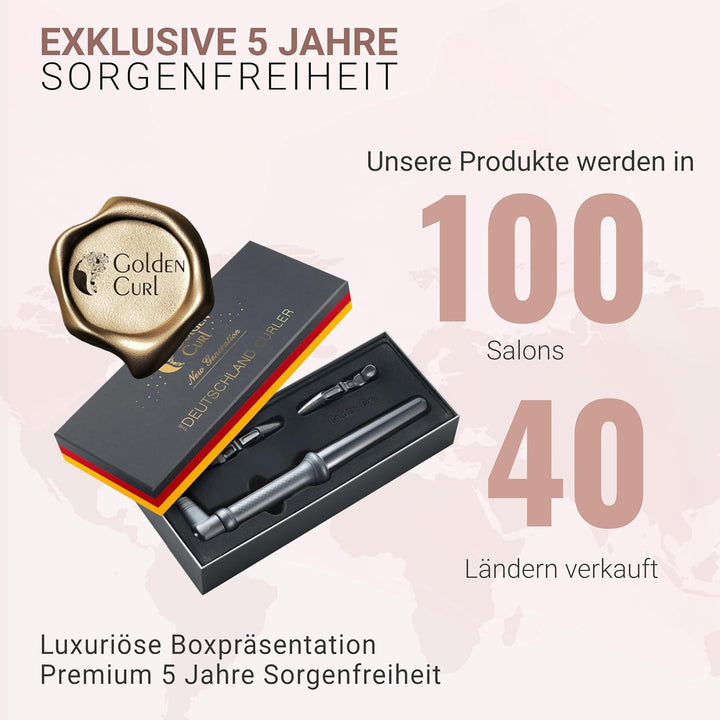 Lockenstab für Beach Waves - 5 Jahre sorgenfreie Benutzung - Lockenstab für Haar Locken - Lockenstyl