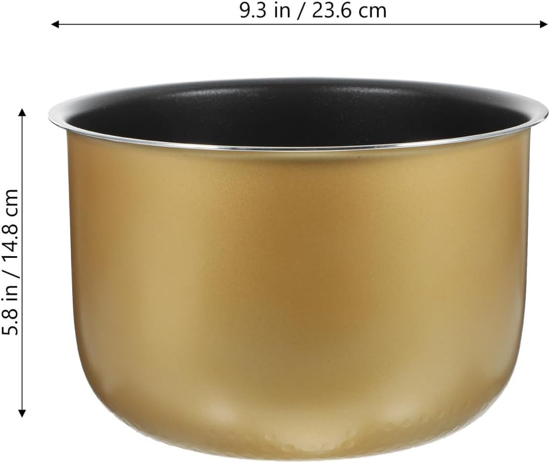 Amosfun Reiskocher Innentopf Ersatz 5L Aluminiumlegierung Antihaftbeschichtung Universell Kompatibel