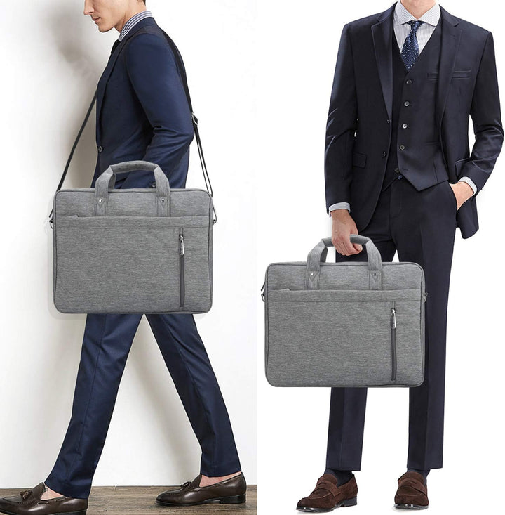 DOB SECHS Laptoptasche 15-15,6 Zoll Aktentaschen Notebooktasche Schulter Tasche für Uni Arbeit Busin