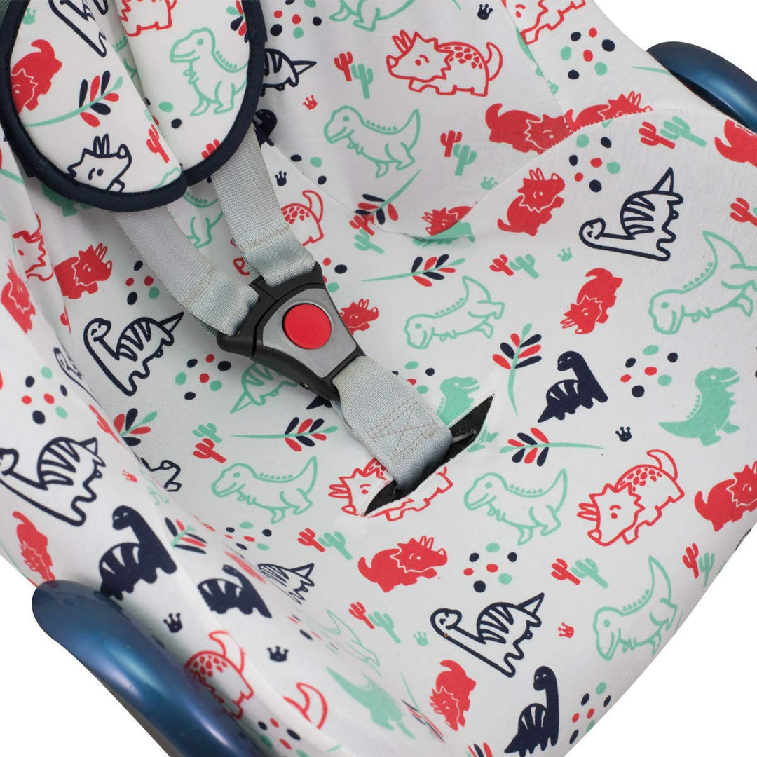 JYOKO KIDS Bezug für Autositz kompatibel mit Maxi Cosi Cabriofix, City Streety, aus Baumwolle (Dino