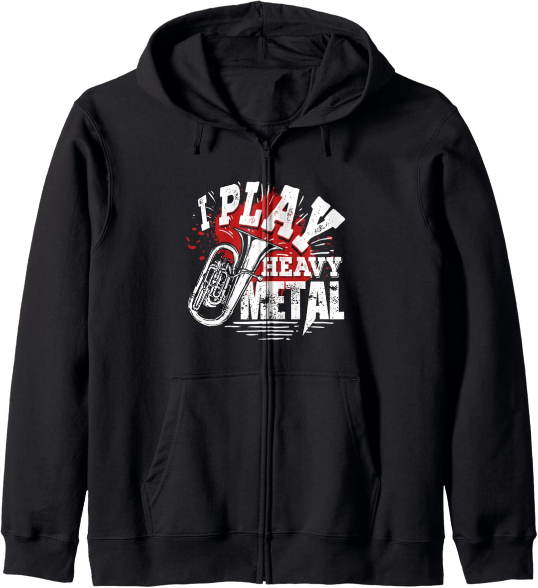 Blechblasinstrument Geschenk für einen Tuba Spieler Kapuzenjacke