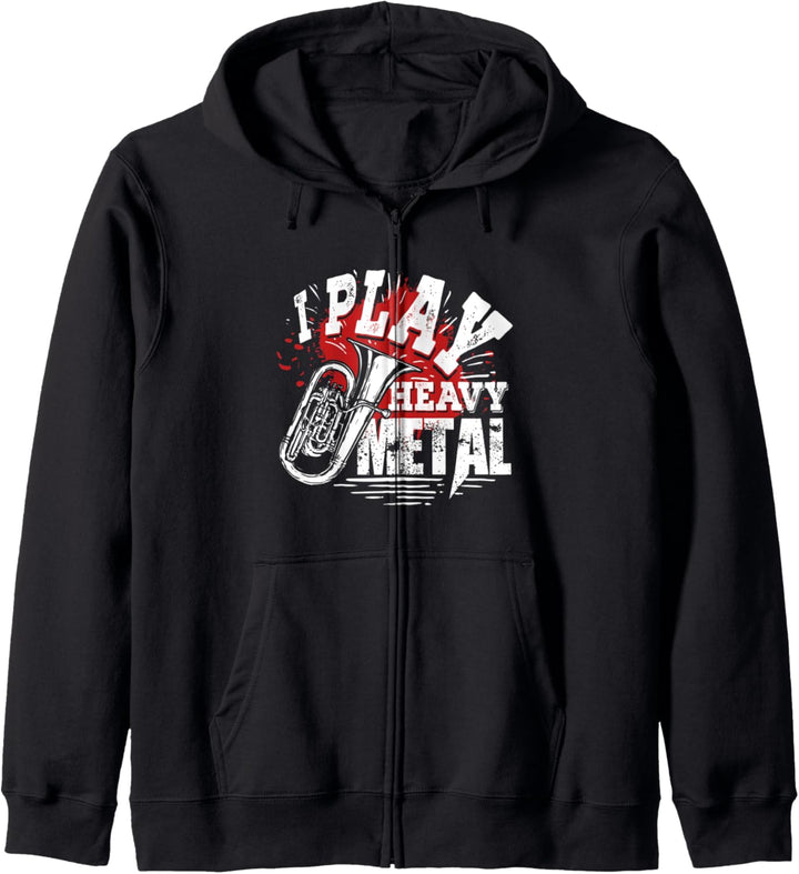 Blechblasinstrument Geschenk für einen Tuba Spieler Kapuzenjacke