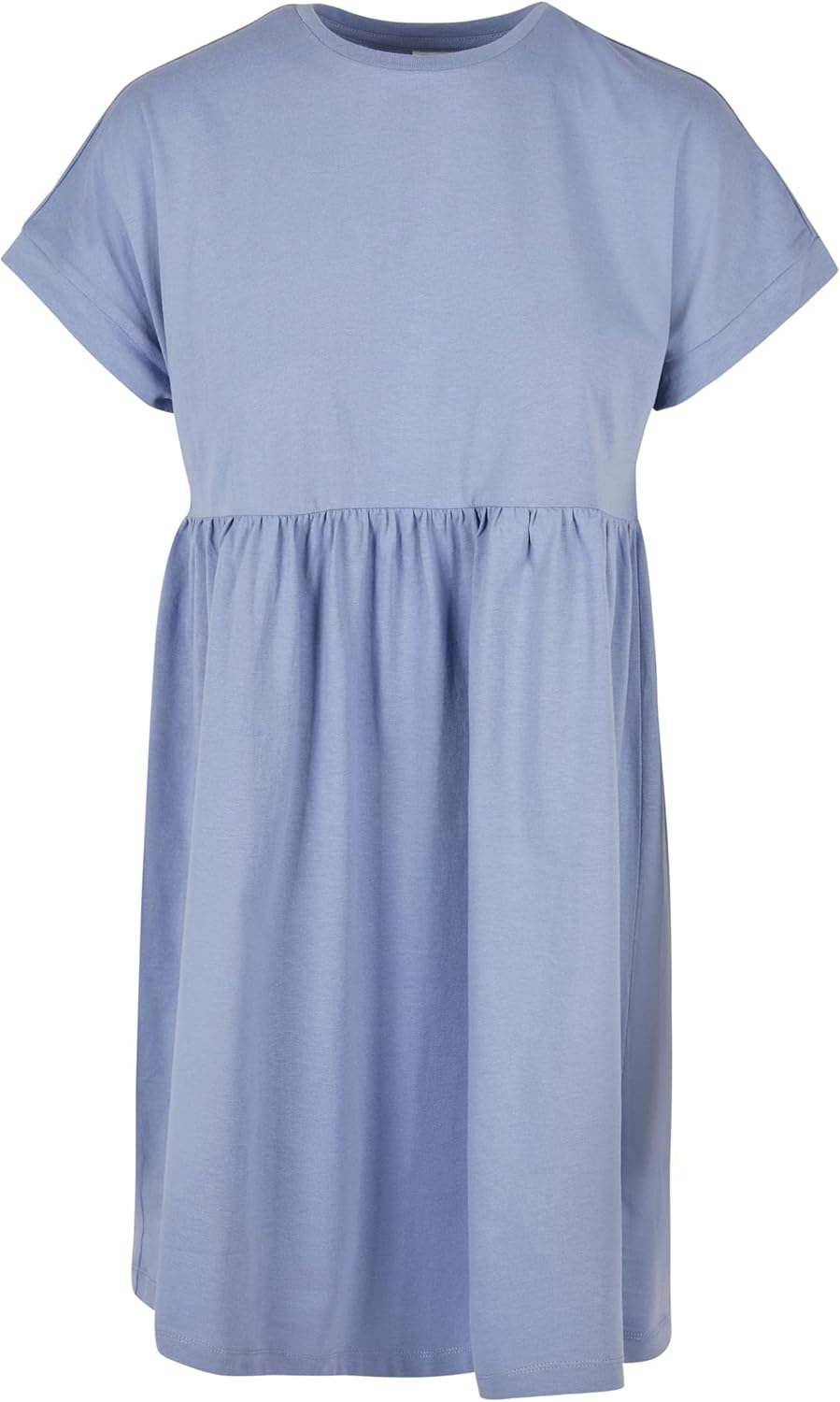 Urban Classics Damen Kleid Ladies Organic Empire Valance Tee Dress, Volantkleid für Frauen, Loose Fi