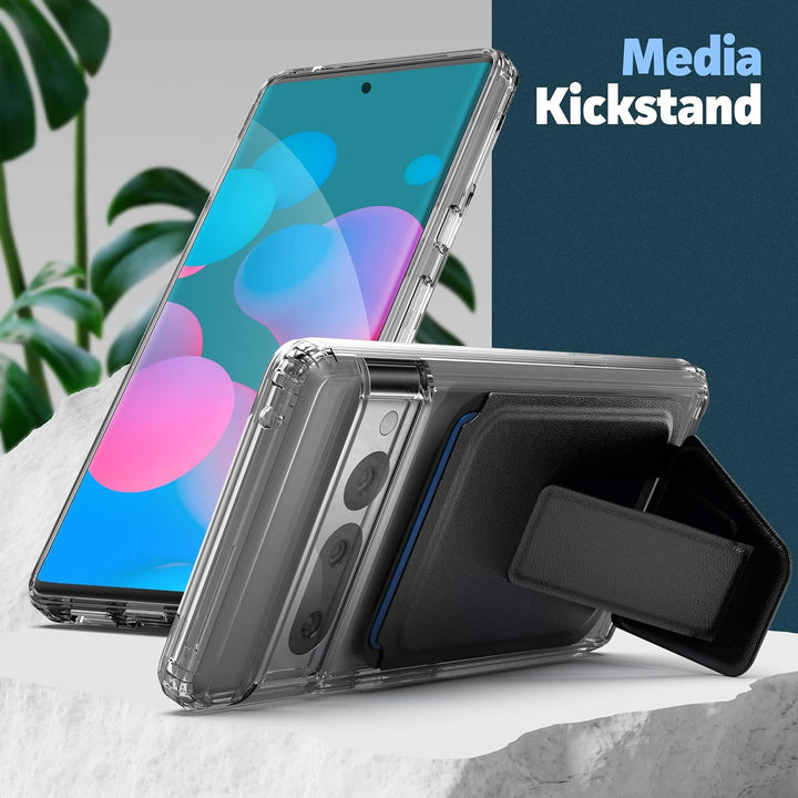 ENCASED Magnetische Brieftasche entworfen für Google Pixel 7 Pro Hülle mit Kartenhalter (kompatibel