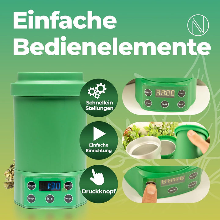 Nebula Boost Decarboxylator-Gerät zur Kräuteraktivierung; Orale, sublinguale und topische Anwendung,