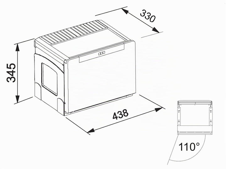 Franke Cube 50 2 fach Handauszug Mülltrennung / Abfallsammler 1x 14 Liter + 1x 18 Liter