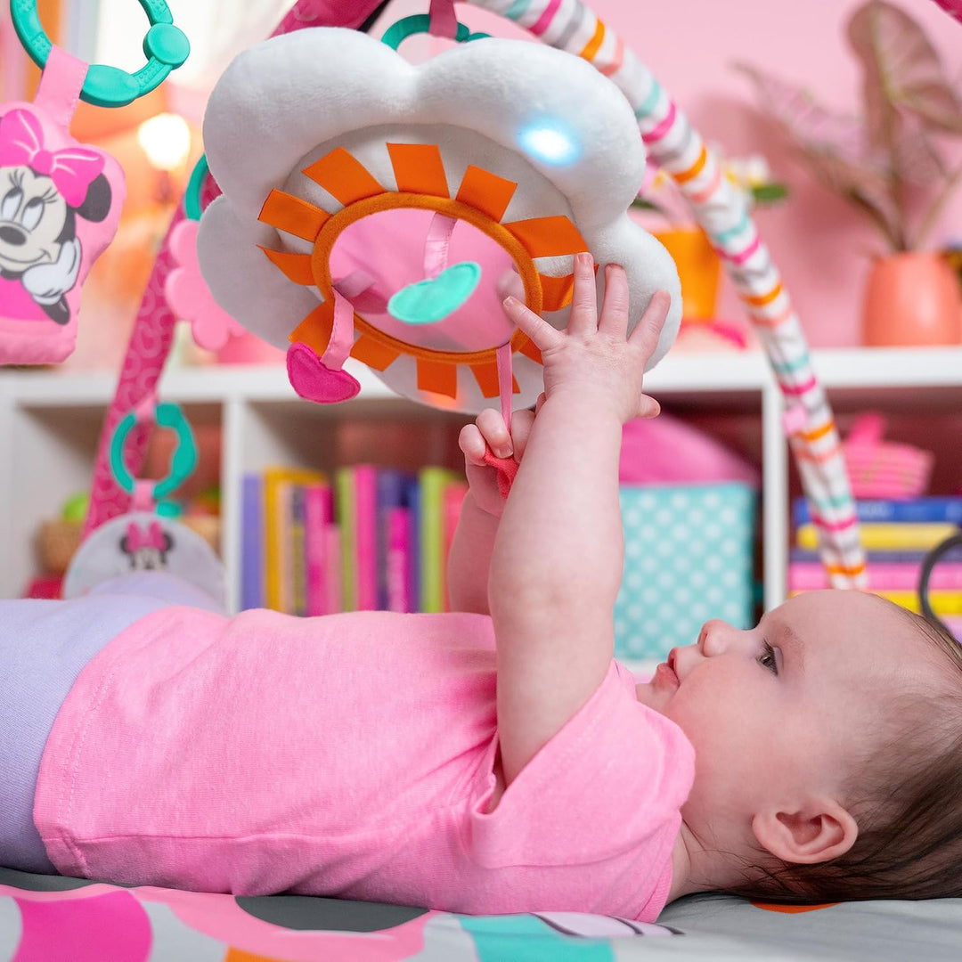 Bright Starts Disney Baby MINNIE MAUS Forever Besties Aktivitätsspielzeug mit Musik und Lichtern, Ro