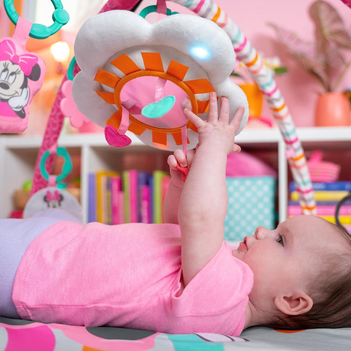 Bright Starts Disney Baby MINNIE MAUS Forever Besties Aktivitätsspielzeug mit Musik und Lichtern, Ro