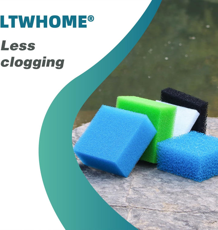 LTWHOME Feinfilter, Kohlefilter, Grobfilter, Medium und Polyfilter Serie Passend für Juwel Compact/B