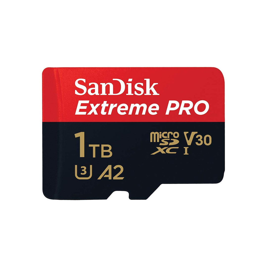 SanDisk Extreme Pro 1 TB microSDXC Memory Card + SD Adapter with A2 App Performance + Rescue Pro Del