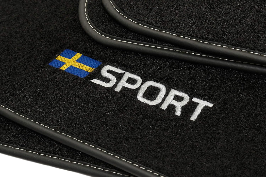 Sport Velour Fussmatten Satz für Saab 9-3 II (2002-2011) - 4-teilig - Passgenau
