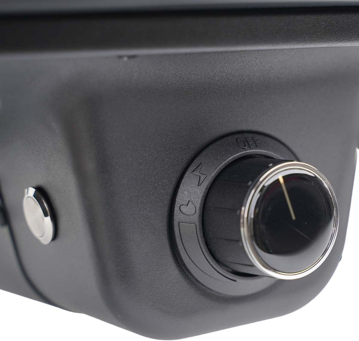 SANTOS Pizzaofen O-140 Black mit Motor – Gas-Pizzaofen 4,7 kW – Drehteller & 360° Bräunung – Cordier