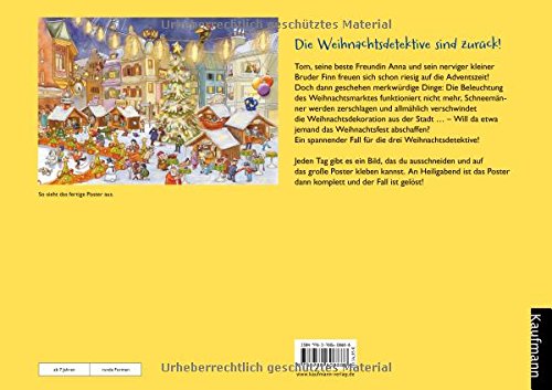 Drei Weihnachtsdetektive sind nicht zu bremsen. Ein Krimi-Poster-Adventskalender zum Vor- und Selber