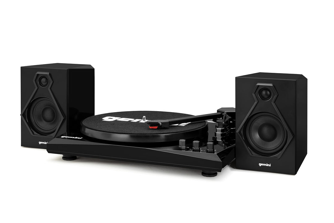 Gemini TT-900BB - Black | Plattenspieler mit Soundsystem - Bluetooth - Komplettsystem