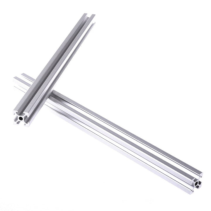 CNCMANS Aluminiumprofil Extrusions 2 Stück 800mm 2020 Alu Profil T-Typ silber eloxier Europäischer S