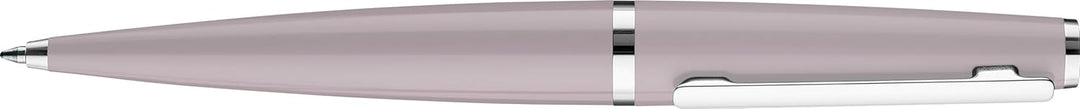 Otto Hutt Kugelschreiber D06 Aluminium Flieder-Platin 13,8cm, Minengrösse M, Schriftfarbe Blau, 001-